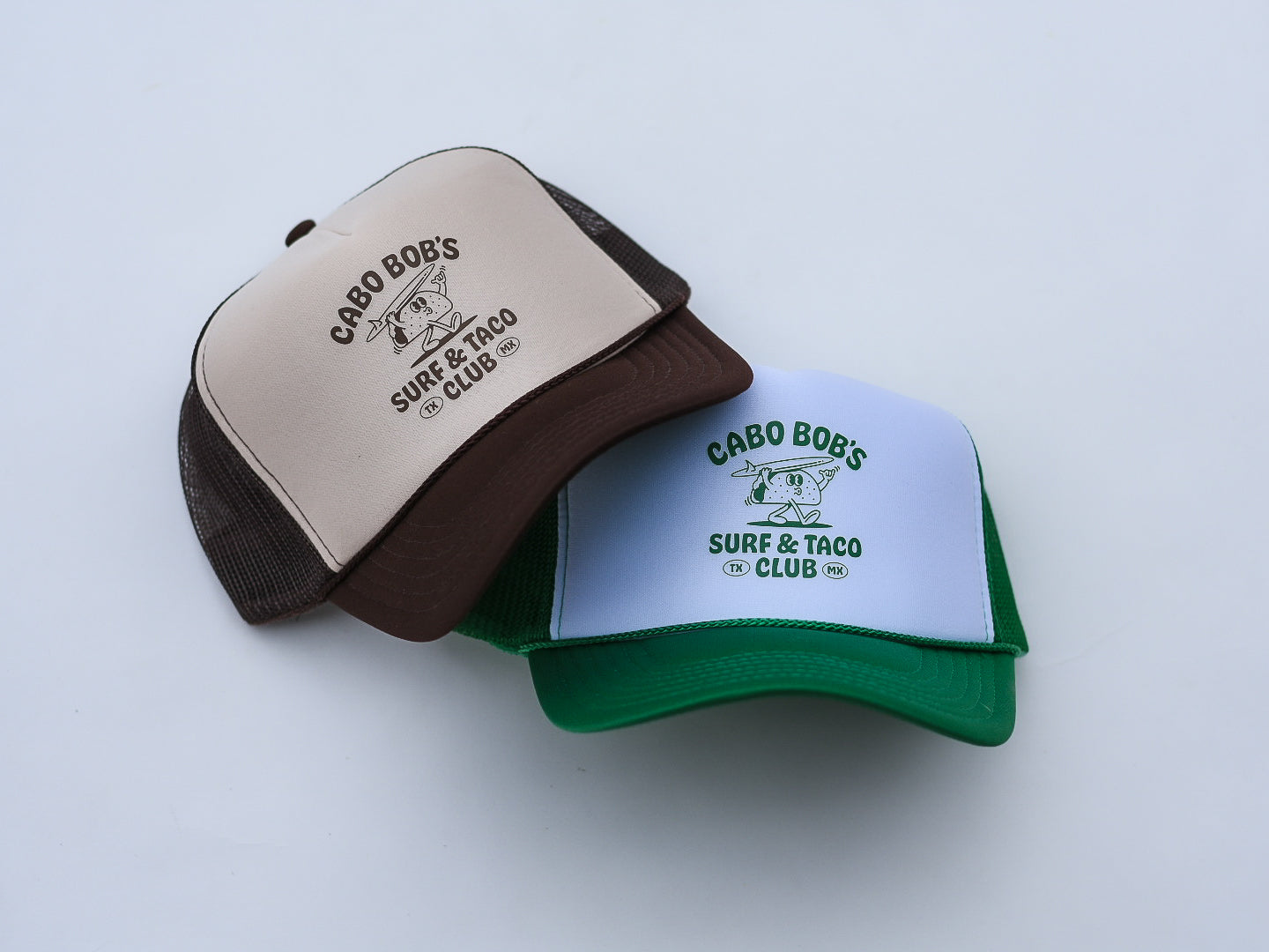 Surf & Taco Club Trucker Hat - Brown